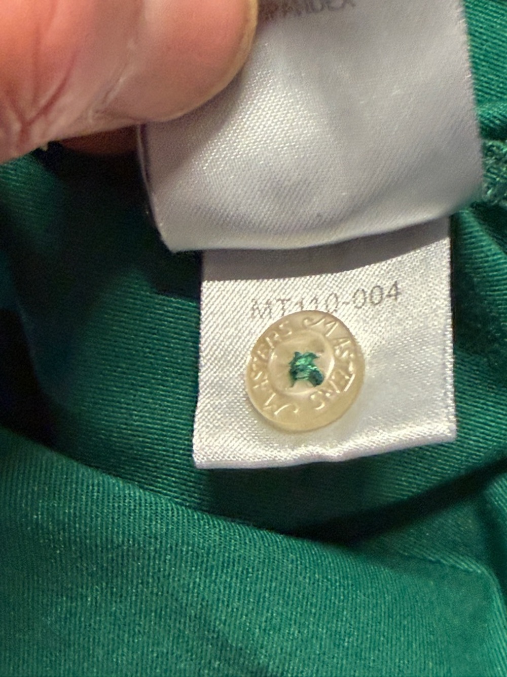 Masters Green Polo with Yellow Logo - Picture 7 of 9